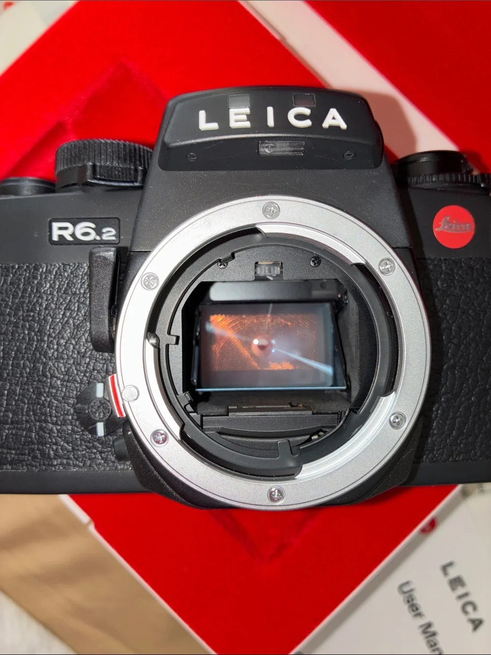 Leica R6.2 Black Body New in Box NEVER USED MINT CONDITION w Case Strap Germany